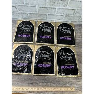 National Hosiery Style 900 Size A Short Neutral Beige Garter Stockings 6 Pair